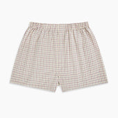 Pink And Cream Double Graph Check Godfrey Boxer Shorts