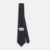 And White Square Silk Tie