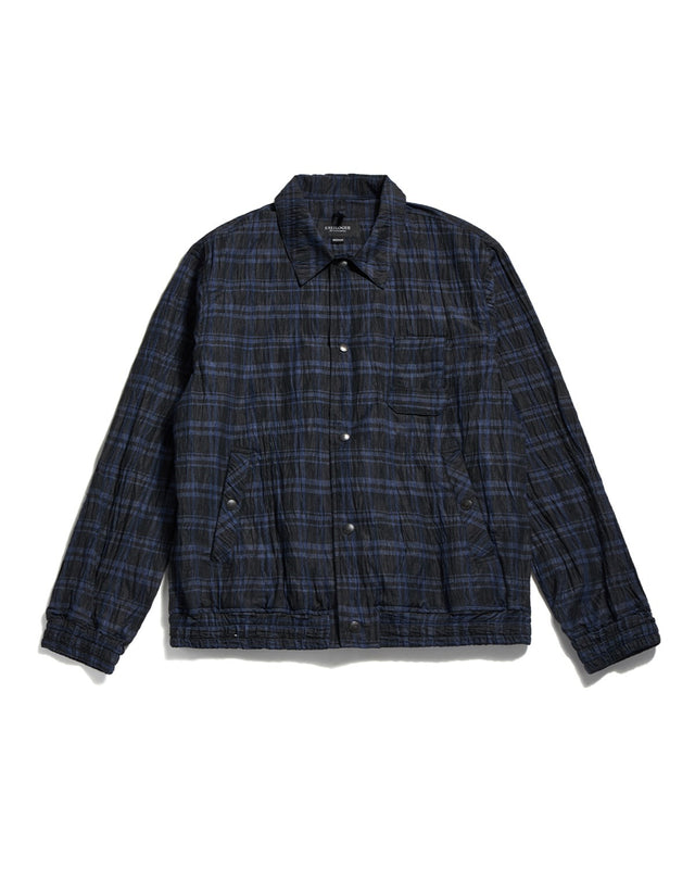 FRENCH COACH JACKET / BLACK BLUE CHECK