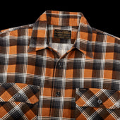 Field Flannel Shirt - Amber Rust / Gray Plaid