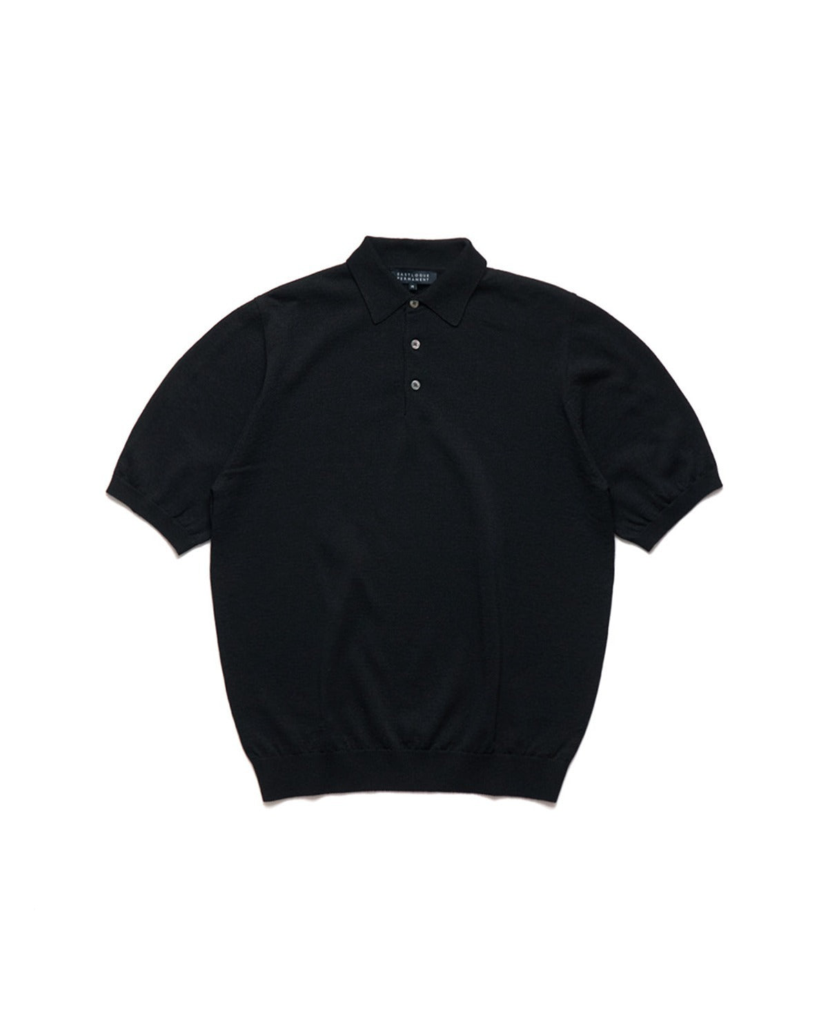 HALF SLEEVES KNIT / BLACK