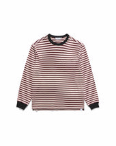 Stripe Pocket L S T Shirts Red