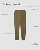 The Straight Fit Performance Chino | Uniform | Toasted Coconut | Straight