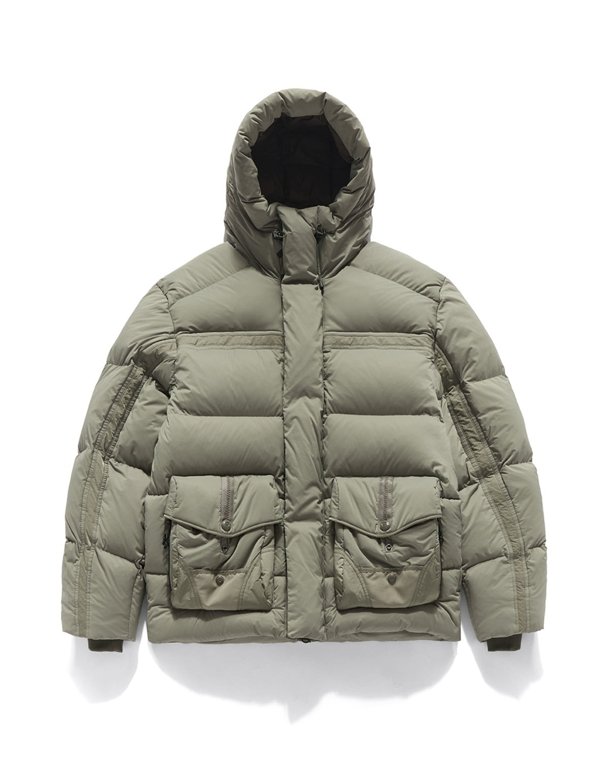 Alpine Tech Hooded Down Parka Sand Beige