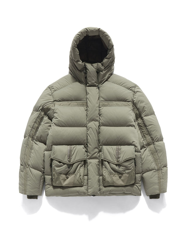 ALPINE TECH HOODED DOWN PARKA / SAND BEIGE