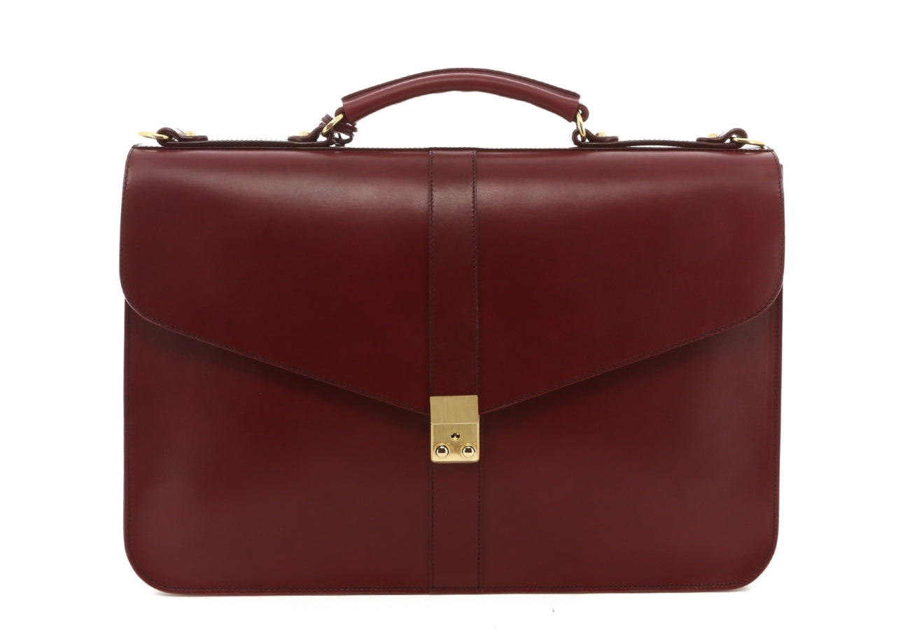 Lock Brief Cabernet Belting Leather