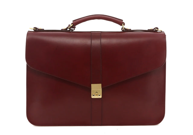 Lock Brief - Cabernet - Belting Leather
