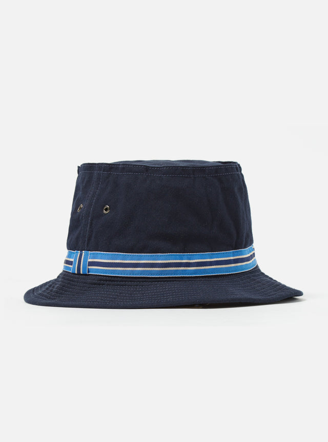 cableami® Navy Chino Cotton Loose Light Pork Pie Hat