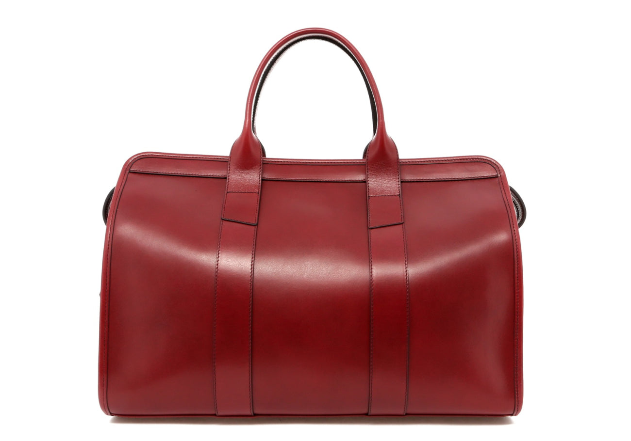 Small Travel Duffle - Cabornet - Belting Leather - Blue Cordura Interior