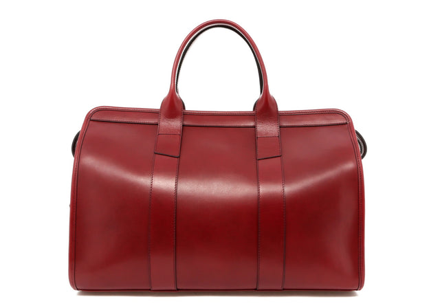 Small Travel Duffle - Cabornet - Belting Leather - Blue Cordura Interior