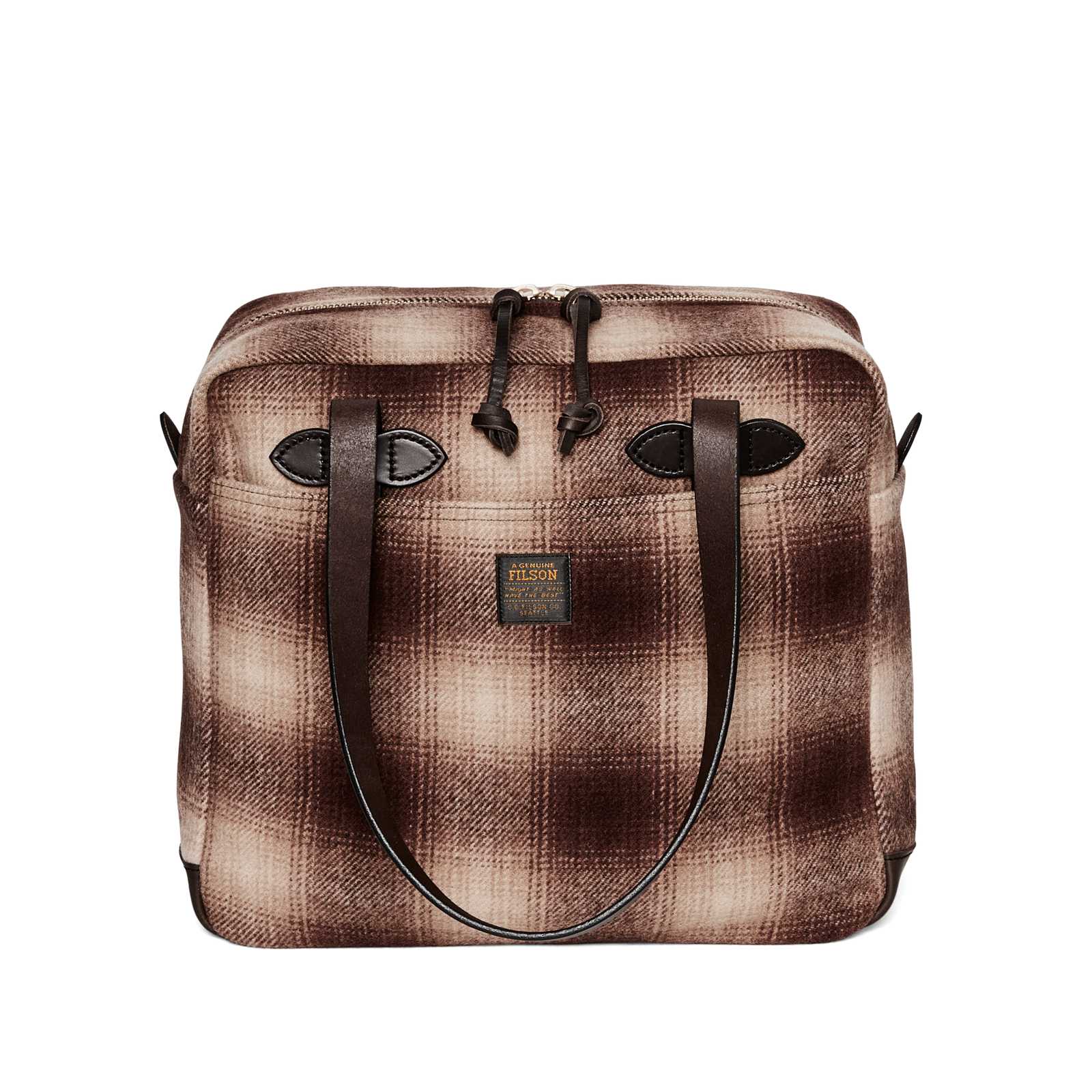 Mackinaw Wool Zipper Tote Bag