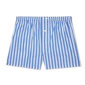 Cale On Bleu Ciel Et Blanc Motif Transat Coton