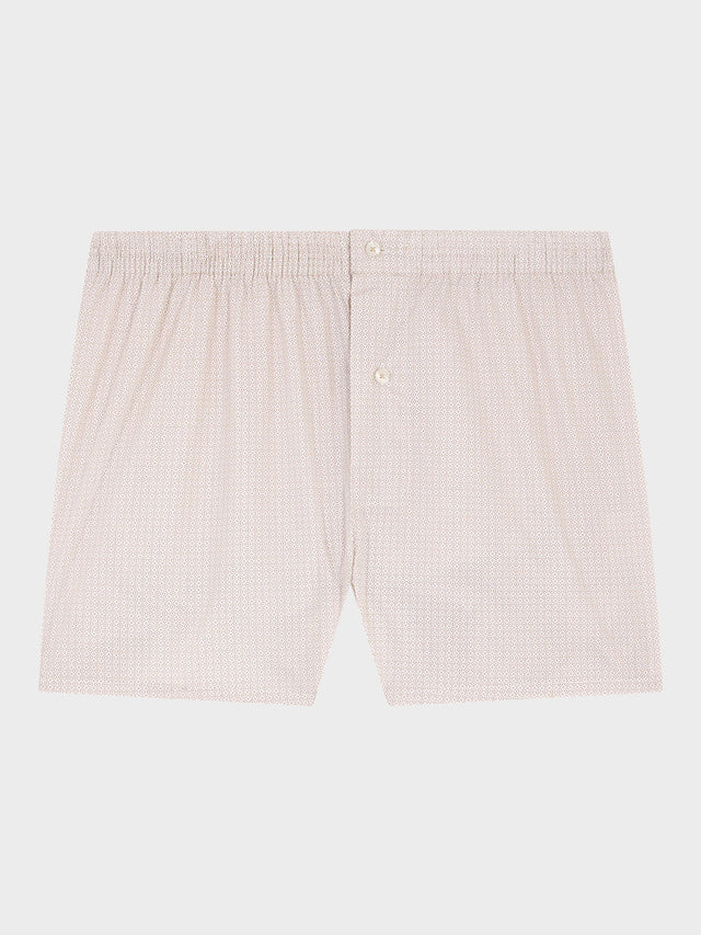 Caleçon en coton à motif beige