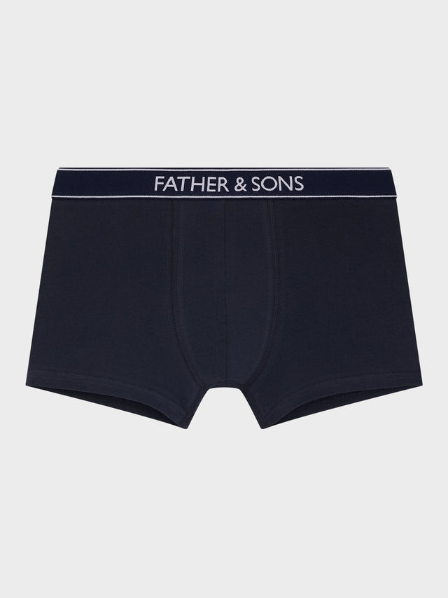 Boxer en microfibre uni marine