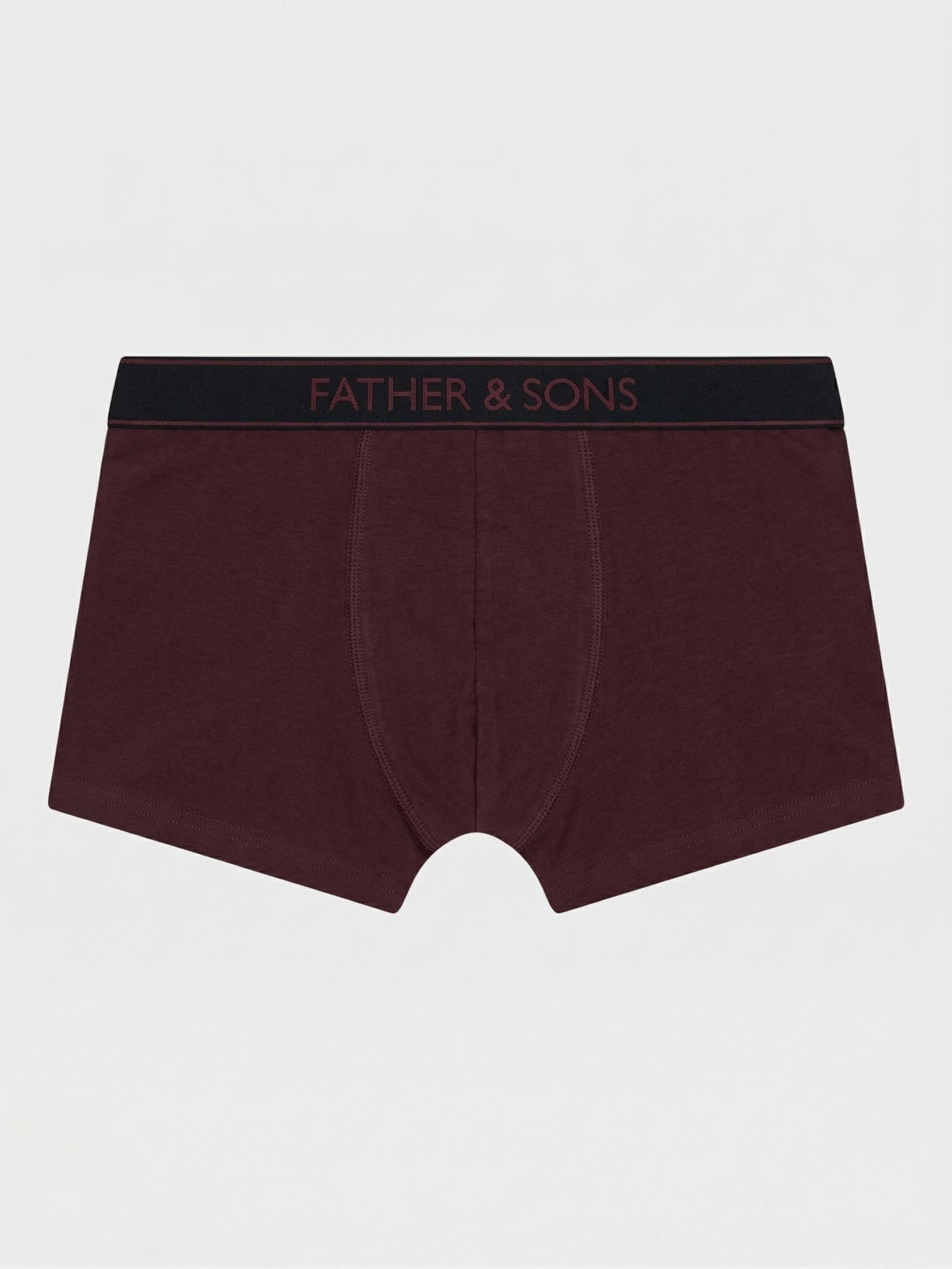 Boxer En Microfibre Bordeaux