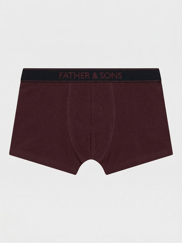 Boxer en microfibre bordeaux