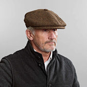 Pick Pick Donegal Tweed Wool Gatsby Cap