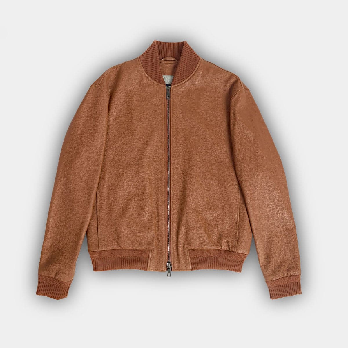 Real Leather Olimpo Bomber Jacket