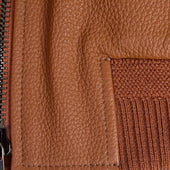 Real Leather Olimpo Bomber Jacket