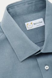 Ciro Linen Shirt Steel Blue