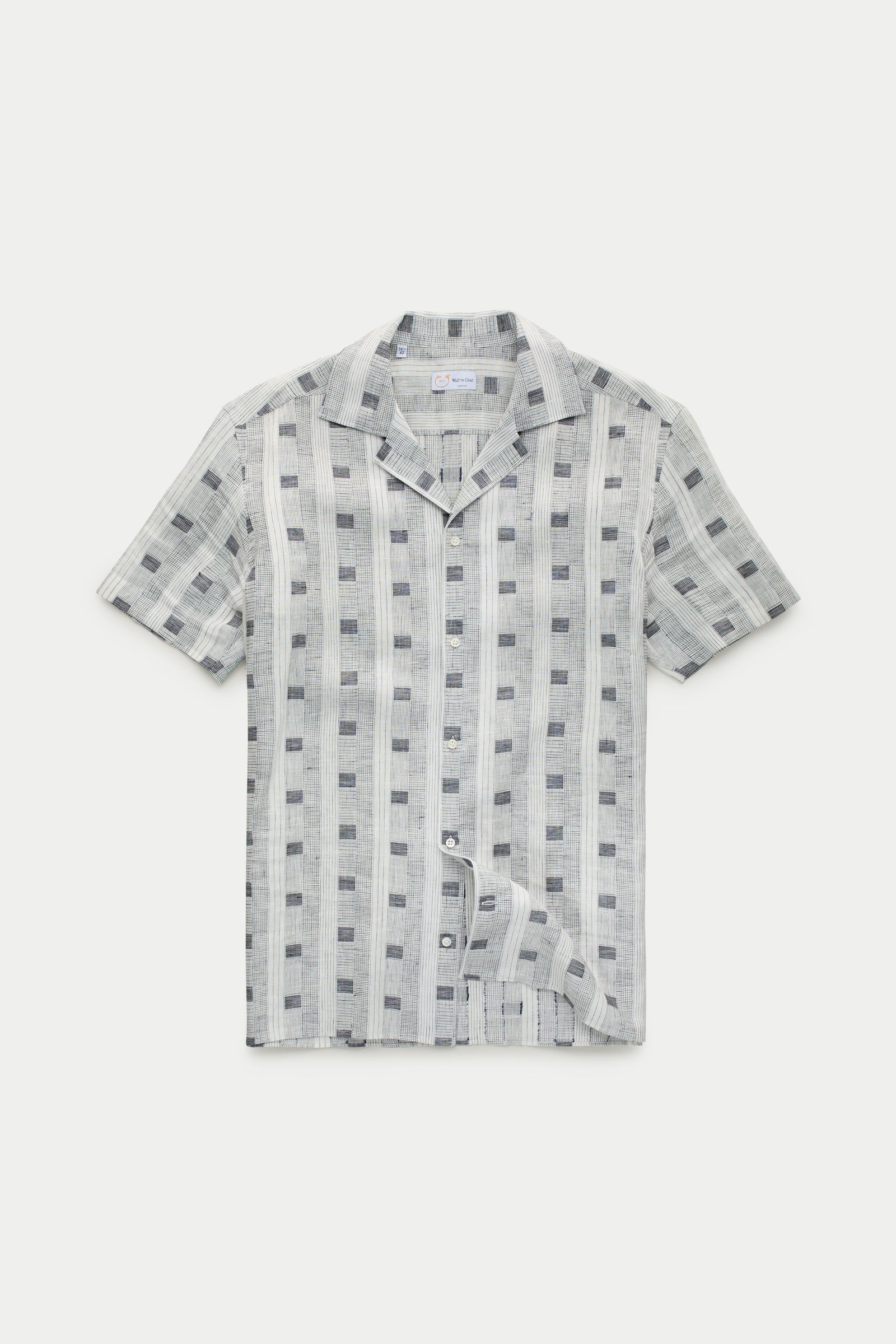 Bowling Linen Shirt Cube Prints