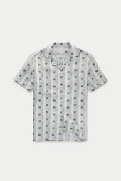 Bowling Linen Shirt Cube Prints