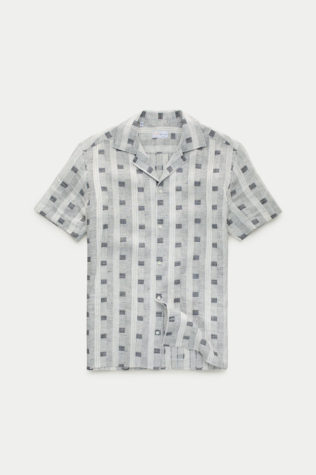 Bowling Linen Shirt Cube Prints