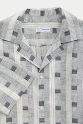 Bowling Linen Shirt Cube Prints