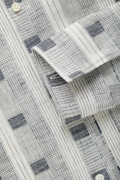 Bowling Linen Shirt Cube Prints