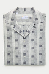 Bowling Linen Shirt Cube Prints