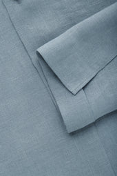 After-Dinner Linen Shirt Steel Blue