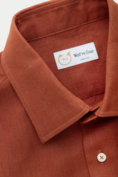 After-Dinner Hemp Shirt Rust