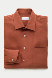 After-Dinner Hemp Shirt Rust