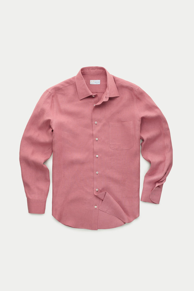 After-Dinner Linen Shirt Cassis