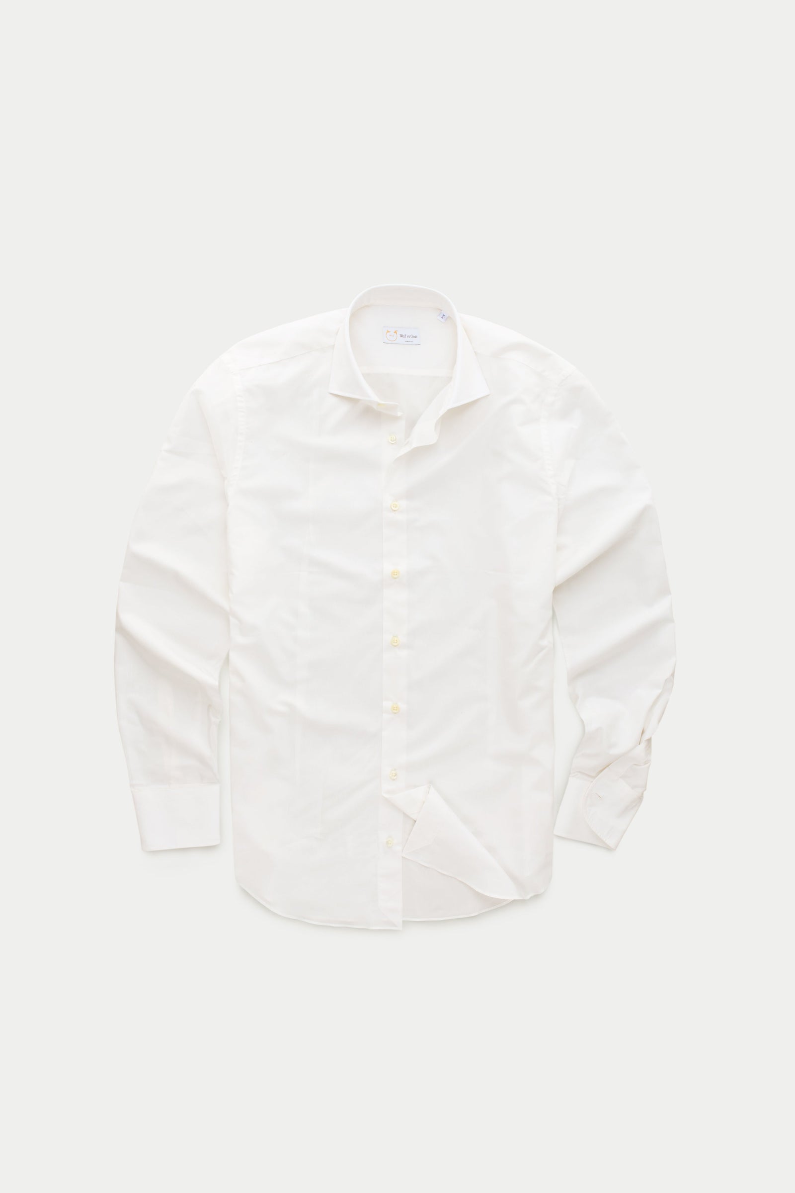 Long Sleeve Slim Before-Dinner Button Up Cotton Shirt White