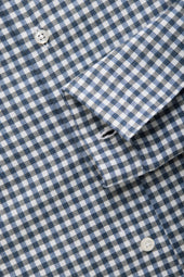 Long Sleeve Slim Before-Dinner Button Down Cotton Shirt Flannel Plaid