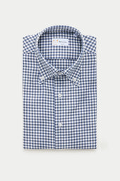 Long Sleeve Slim Before-Dinner Button Down Cotton Shirt Flannel Plaid