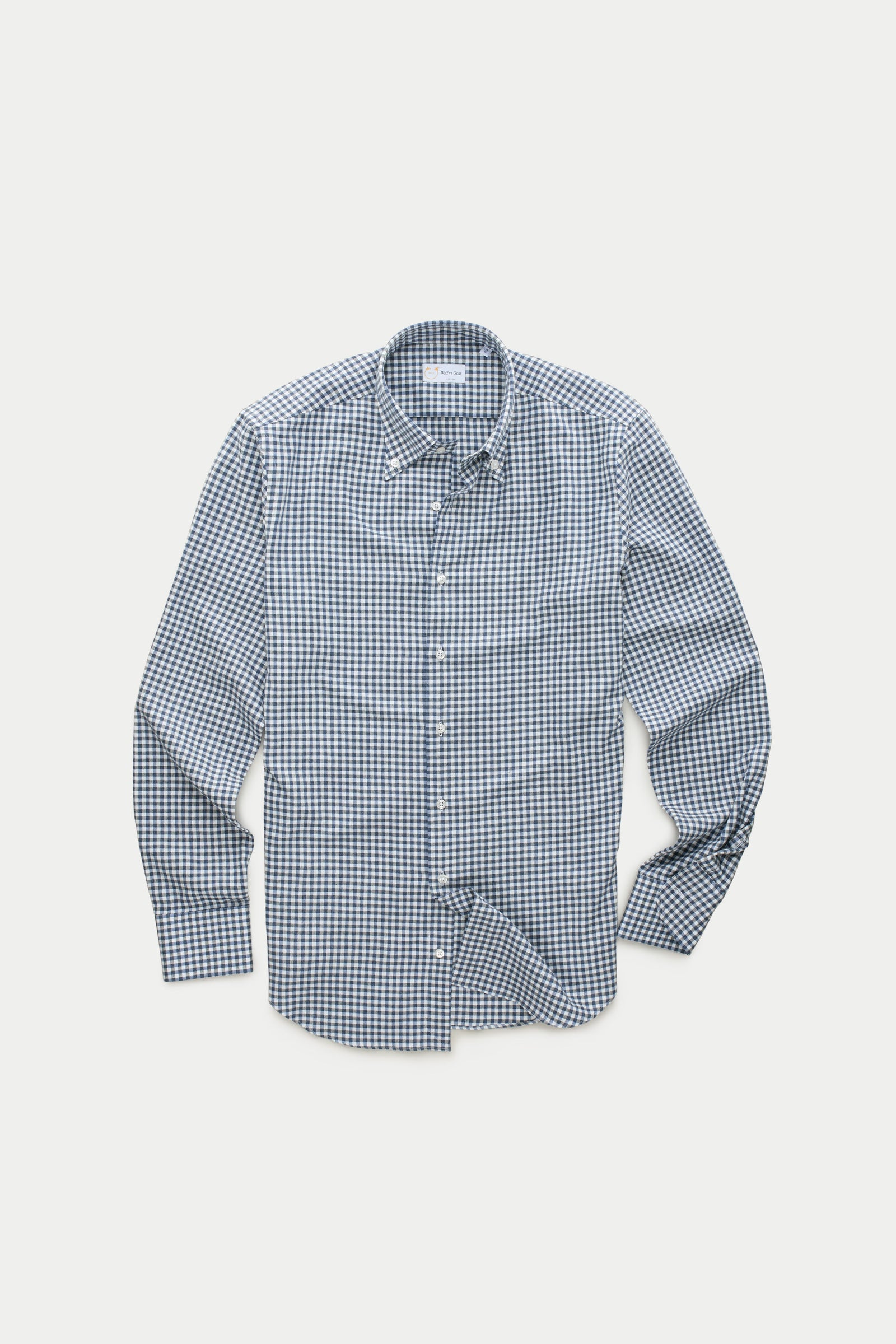 Long Sleeve Slim Before-Dinner Button Down Cotton Shirt Flannel Plaid