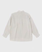Big Shirt Velcro Grey White Stripe