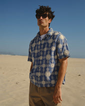 Didcot And Ecru Corded Lace Short Sleeve Shirt