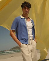 Belle Tipped Pointelle Polo Shirt