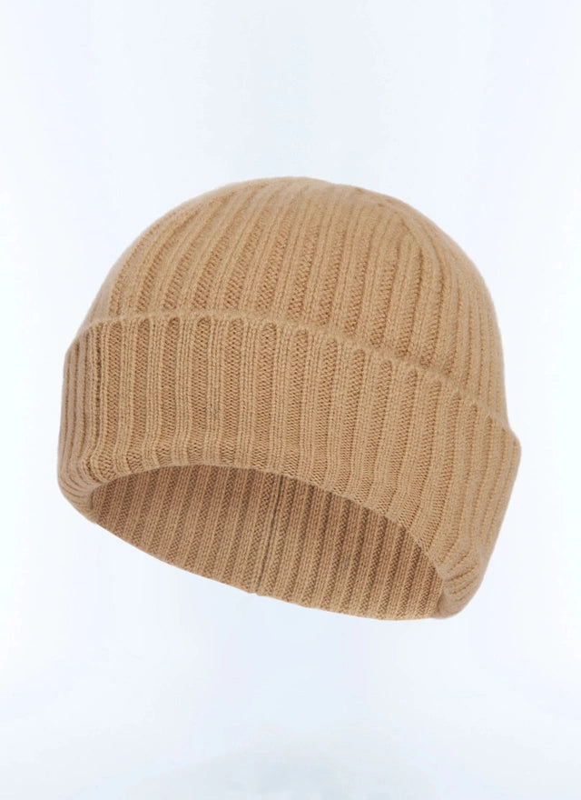 Wool and cashmere beanie
