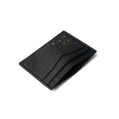 Card Holder in Black Grain Leather