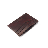 Card Holder in Brown Museum Calf Leather