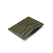 Card Holder in Olive Grain Leather