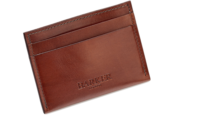 Card Holder Straight - Dark Walnut Calf