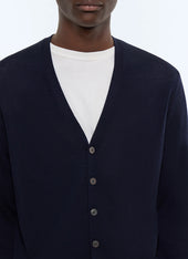 Fine-knit wool cardigan