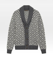 Cardigan gris en laine & cachemire