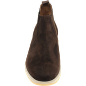 Carlos Santos 1464 mens rubber-soled boots in brown suede