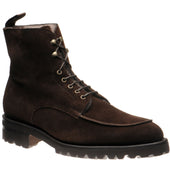 Carlos Santos 1469 mens rubber-soled boots in brown suede